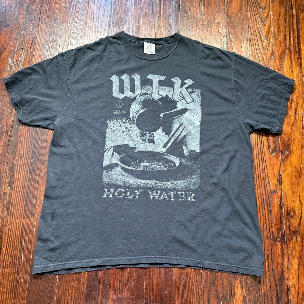We The Kingdom T Shirt Mens 2XL‎ Black Holy Water Graphic Tour Band Tee